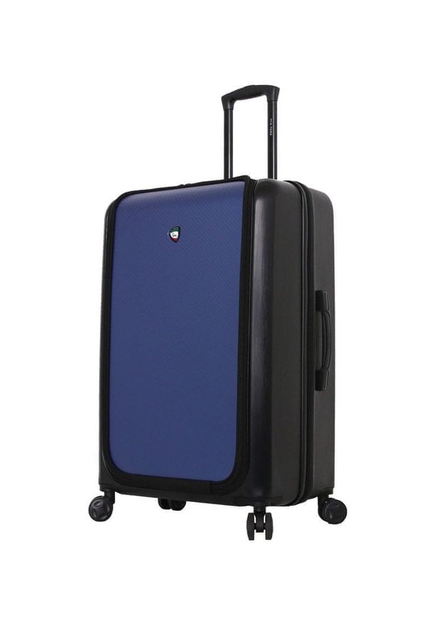 Mia Toro walizka podróżna M1709/2-L - czarna/niebieska. Kolor: niebieski
