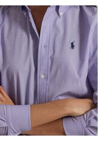 Polo Ralph Lauren Koszula 211941509003 Fioletowy Slim Fit. Typ kołnierza: polo. Kolor: fioletowy. Materiał: bawełna #4