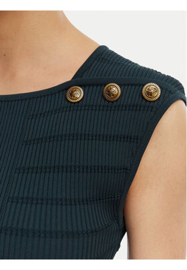 Guess Bluzka W5YR12 Z0130 Zielony Regular Fit. Kolor: zielony. Materiał: syntetyk