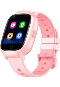 GARETT - Smartwatch Garett Kids Twin 4G Różowy (Kids Twin 4G różowy). Rodzaj zegarka: smartwatch. Kolor: różowy