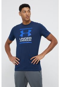 Under Armour - T-shirt 1326849 1326849-101. Okazja: na co dzień. Kolor: niebieski. Materiał: dzianina. Styl: casual #1
