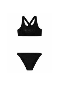 Dziewczęcy dwuczęściowy kostium kąpielowy Protest Prtmoon. Kolor: czarny #1