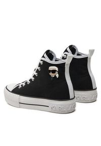 Karl Lagerfeld - KARL LAGERFELD Trampki KL60444 Czarny. Kolor: czarny. Materiał: materiał #4