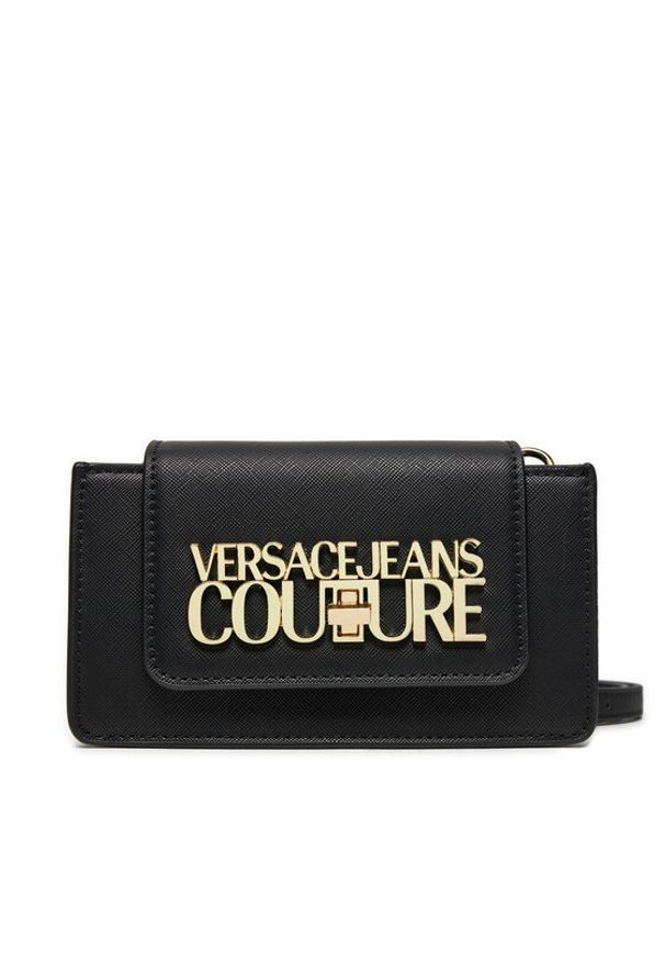 Versace Jeans Couture Torebka 75VA4BLG Czarny. Kolor: czarny. Materiał: skórzane