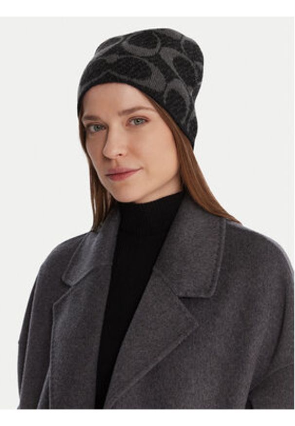 Coach Czapka CCT78 Czarny. Kolor: czarny. Materiał: poliester