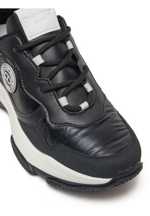 TwinSet - TWINSET Sneakersy 242TGT18C Czarny. Kolor: czarny. Materiał: skóra
