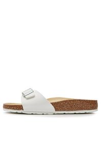 Birkenstock Klapki Madrid 0040733 Biały. Kolor: biały. Materiał: skóra #4