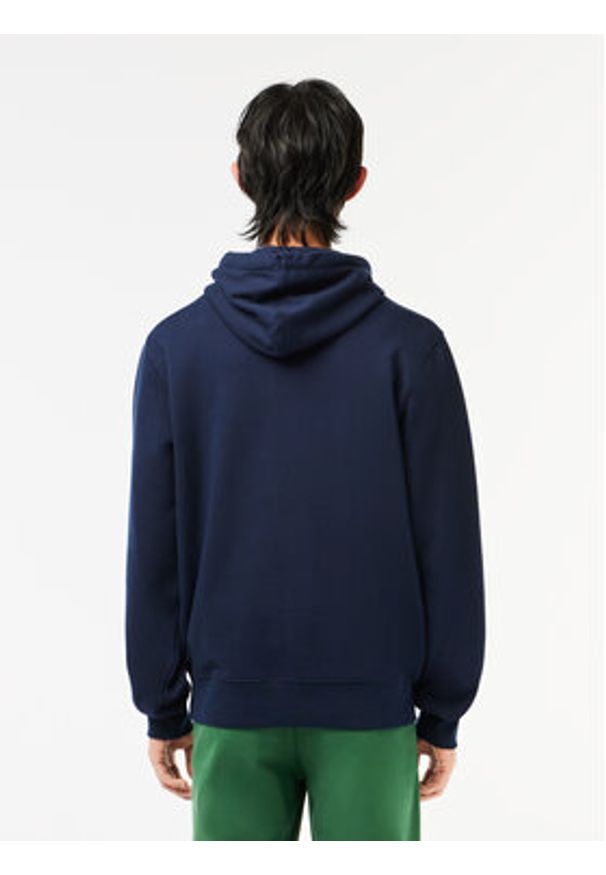 Lacoste Bluza SH5643 Granatowy Classic Fit. Kolor: niebieski. Materiał: bawełna