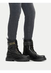 Versace Jeans Couture Trzewiki 79VA3S64 Czarny. Kolor: czarny. Materiał: skóra #1