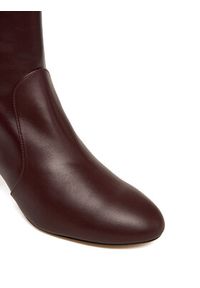 Stuart Weitzman Botki Babette SL542 Bordowy. Kolor: czerwony. Materiał: skóra #6