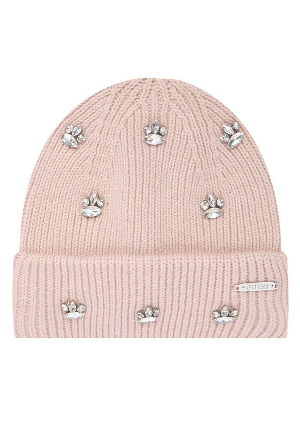 Guess Czapka AW5198 POL01 Różowy. Kolor: różowy. Materiał: materiał