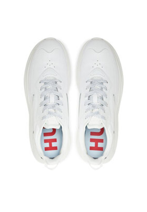 Hugo Sneakersy 50523842 Biały. Kolor: biały. Materiał: skóra