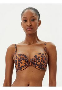 Chantelle Góra od bikini Sauvage C17UNK Brązowy. Kolor: brązowy. Materiał: syntetyk