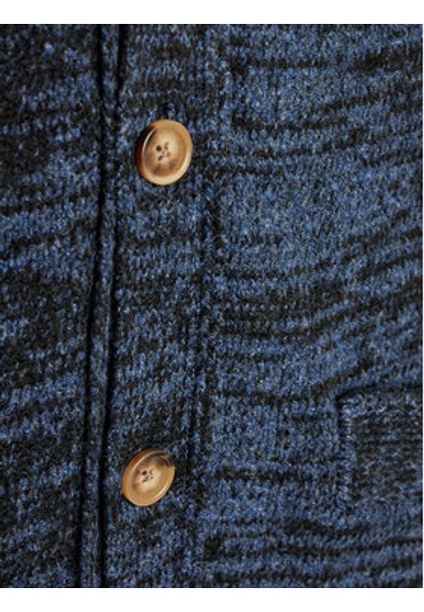 INDICODE Kardigan Akille 35-723 Granatowy Regular Fit. Kolor: niebieski. Materiał: syntetyk