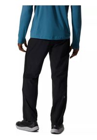 MOUNTAIN HARDWEAR - Spodnie przeciwdeszczowe męskie Mountain Hardwear Stretch Ozonic. Kolor: czarny