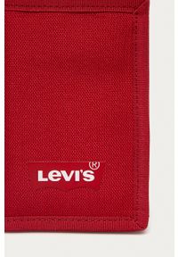 Levi's® - Levi's - Portfel. Kolor: czerwony. Materiał: materiał. Wzór: gładki
