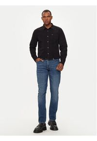 Guess Koszula M4YH35 WGCF1 Czarny Slim Fit. Kolor: czarny. Materiał: bawełna