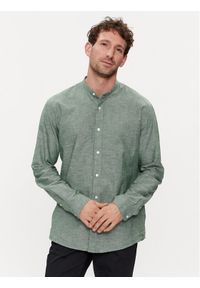Selected Homme Koszula New Linen 16079054 Zielony Regular Fit. Kolor: zielony. Materiał: bawełna
