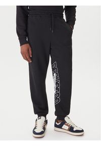 DC Spodnie dresowe EDYFB03093 Czarny Regular Fit. Kolor: czarny. Materiał: bawełna