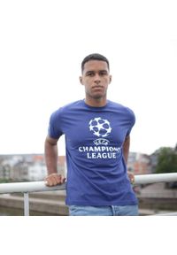 CHAMPIONS LEAGUE - koszulka UEFA Champions League. Kolor: niebieski. Materiał: bawełna. Sport: piłka nożna #2