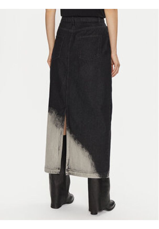 Vero Moda Spódnica jeansowa Candice 10330206 Czarny Regular Fit. Kolor: czarny. Materiał: bawełna