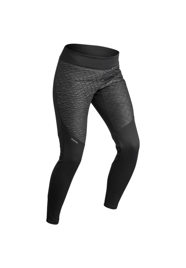 quechua - Legginsy turystyczne damskie hydrofobowe Quechua SH500 Warm. Kolor: czarny. Materiał: materiał, tkanina. Sezon: zima. Sport: wspinaczka