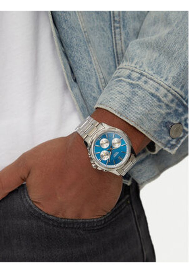 Casio Zegarek MTP-1375PD-2A2VEF Srebrny. Kolor: srebrny