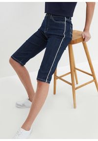 bonprix - Bermudy dżinsowe ze stretchem. Kolor: niebieski #1