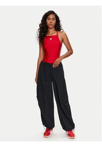 Adidas - adidas Body 3-Stripes IY7295 Czerwony Slim Fit. Kolor: czerwony. Materiał: syntetyk #2