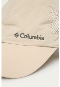 columbia - Columbia czapka kolor beżowy. Kolor: beżowy. Materiał: skóra #3