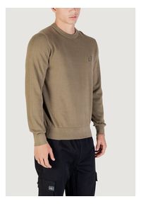 BOSS Sweter Kanovano_S 10265856 01 Zielony Casual Fit. Okazja: na co dzień. Kolor: zielony. Styl: casual #3