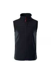 Hi-tec - Kamizelka męska Softshell Hi-Tec Luman - czarna, Rozmiar L. Kolor: czarny. Materiał: softshell. Długość rękawa: bez rękawów #1
