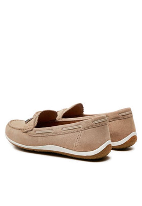 Geox Mokasyny D Vega Moc D35DNA 00022 C6738 Brązowy. Kolor: brązowy. Materiał: zamsz, skóra
