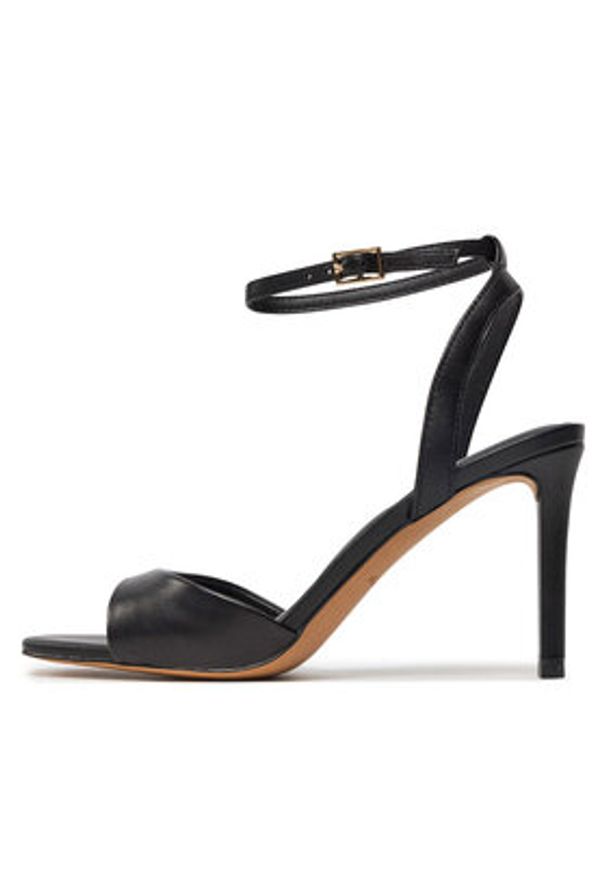 Aldo Sandały Sake 13707889 Czarny. Kolor: czarny. Materiał: skóra