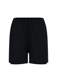 Spodenki damskie Odlo ESSENTIAL 4 INCH 2-in-1 short. Kolor: czarny. Sport: turystyka piesza