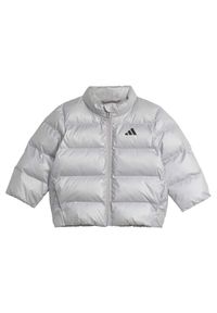 Adidas - adidas Kurtka zimowa Glam JM8870 Szary Regular Fit. Kolor: szary. Materiał: syntetyk. Sezon: zima #1