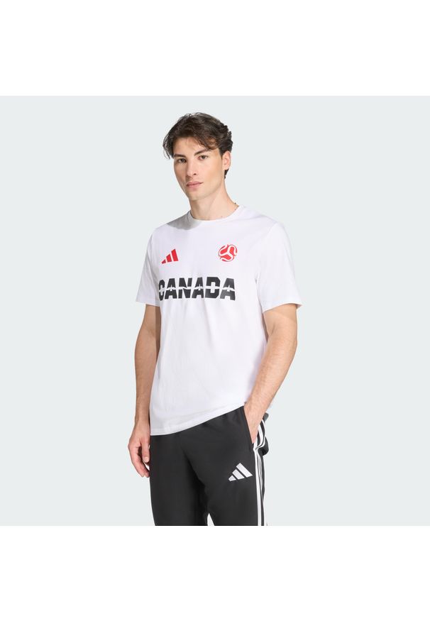 Adidas - Koszulka Canada. Kolor: biały. Sport: piłka nożna