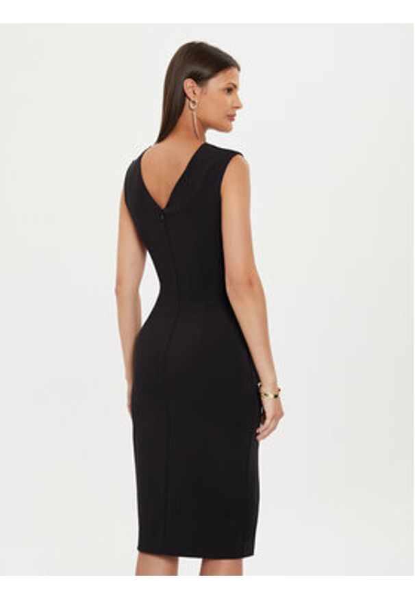 Rinascimento Sukienka koktajlowa CFC0119761003 Czarny Slim Fit. Kolor: czarny. Materiał: syntetyk. Styl: wizytowy