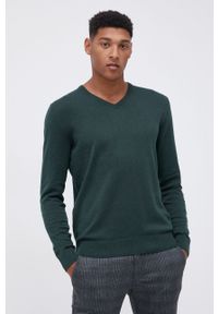 Tom Tailor - Sweter. Okazja: na co dzień. Kolor: zielony. Materiał: materiał, bawełna. Długość rękawa: długi rękaw. Długość: długie. Styl: casual #5