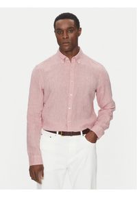 Michael Kors Koszula CS4400H4YT Różowy Relaxed Fit. Kolor: różowy. Materiał: len #1