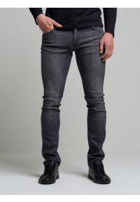 Big-Star - Spodnie jeans męskie skinny Jeffray 894. Stan: obniżony. Kolor: szary. Styl: klasyczny, sportowy #6