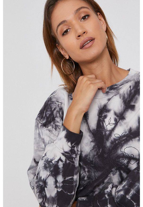 Levi's® - Levi's Bluza bawełniana damski kolor szary. Okazja: na spotkanie biznesowe. Kolor: szary. Materiał: bawełna. Długość: długie. Styl: biznesowy