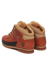 Timberland Trapery Euro Sprint Mid Lace TB0A2K84EJD1 Brązowy. Kolor: brązowy. Materiał: nubuk, skóra #4