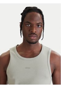 Hugo - HUGO Tank top Dapota 50563744 Zielony Slim Fit. Kolor: zielony. Materiał: bawełna #2