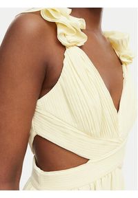Morgan Sukienka wieczorowa 251-RISSAL Żółty Regular Fit. Kolor: żółty. Materiał: syntetyk. Styl: wizytowy #5