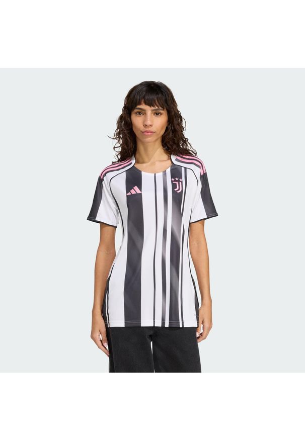 Adidas - Koszulka podstawowa Juventus 25/26. Kolor: czarny, biały, wielokolorowy
