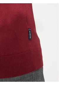 Hechter Paris Sweter 65025 142801 Czerwony Regular Fit. Kolor: czerwony. Materiał: bawełna #4