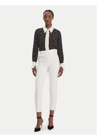 Elisabetta Franchi Spodnie materiałowe PA-170-61E2-V290 Biały Regular Fit. Kolor: biały. Materiał: syntetyk #2