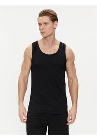 Brave Soul Tank top MV-149GRAYLING Czarny Straight Fit. Kolor: czarny. Materiał: bawełna