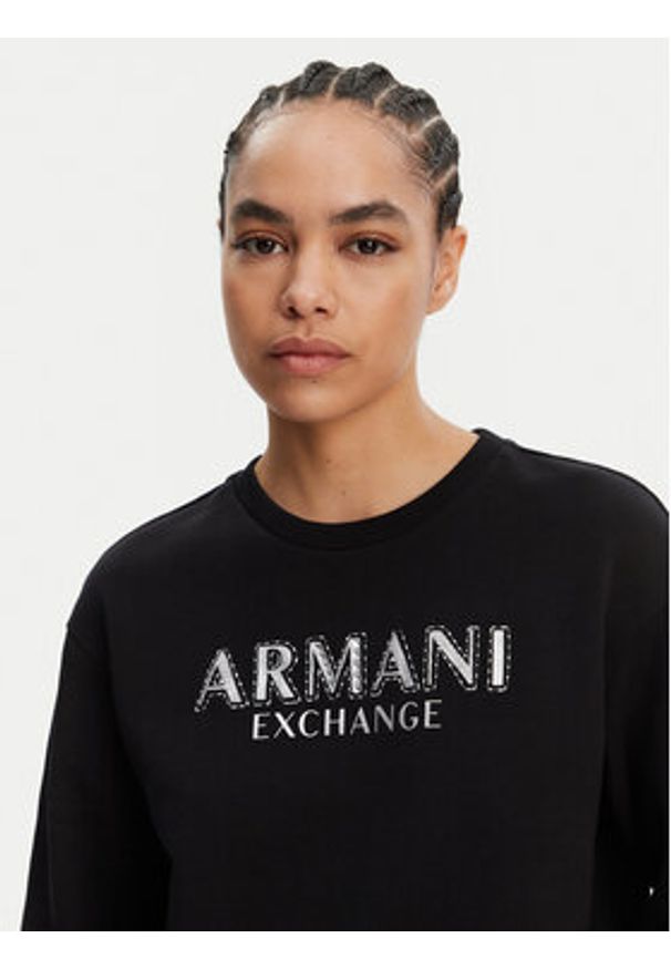 Armani Exchange Bluza XW000159 AF11851 UC001 Czarny Regular Fit. Kolor: czarny. Materiał: bawełna